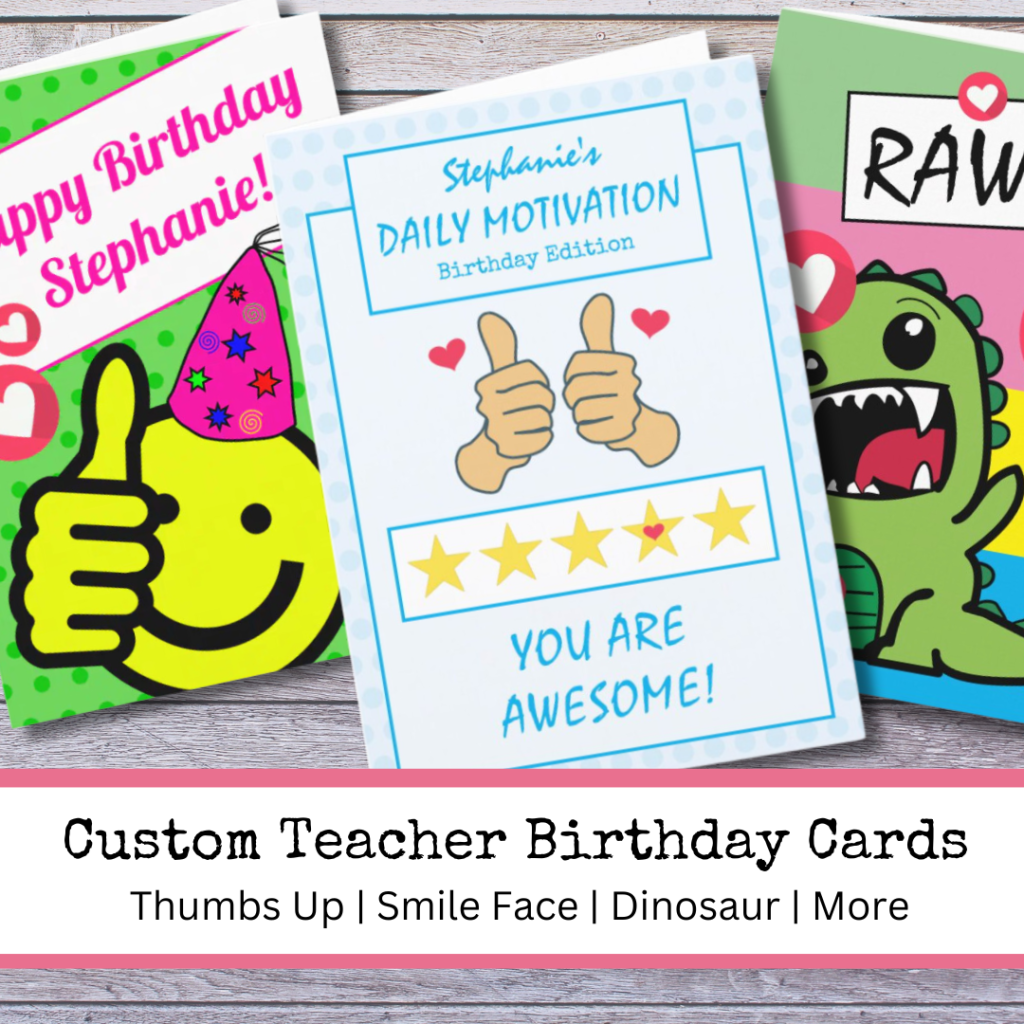 Custom Teacher Birthday Cards Blog Post Pic