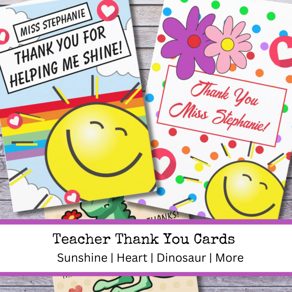 Custom Teacher Thank You Cards Blog Post Pic