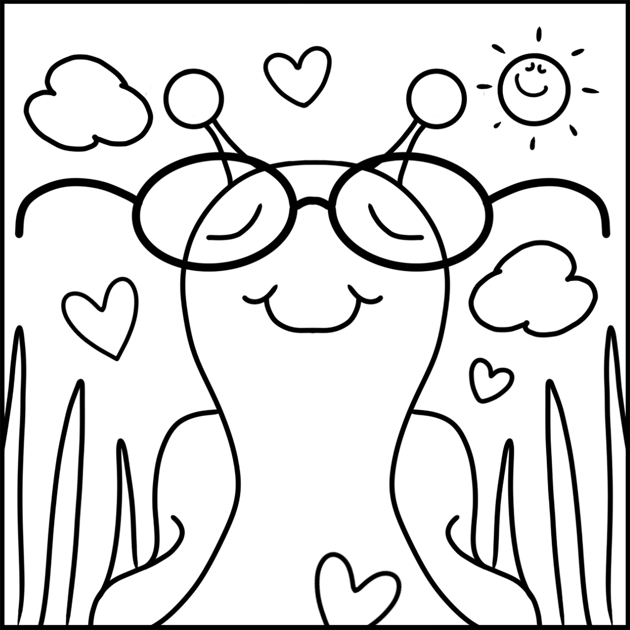 Cutc Snail Bright Day Coloring Page