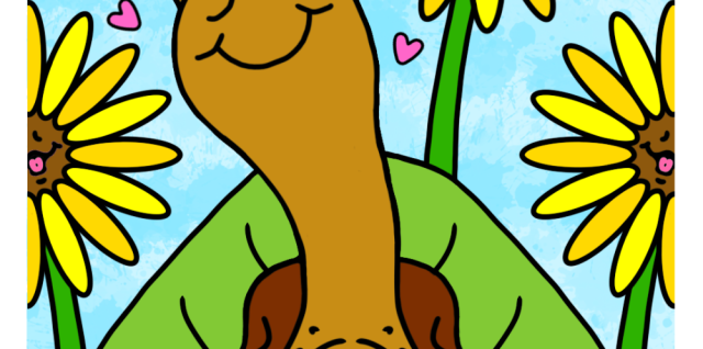 Cute Snail Summer Sunflower Garden Chat