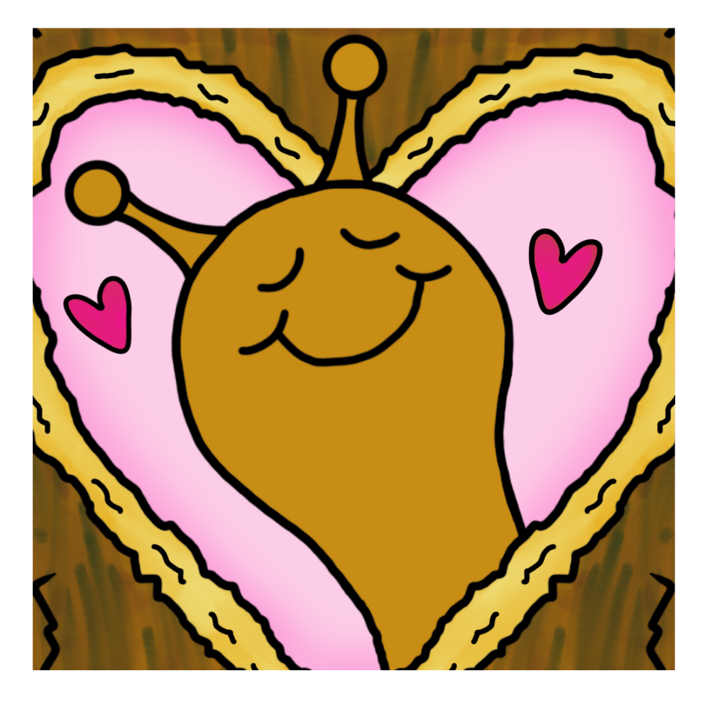 Cute Snail Heart Tree
